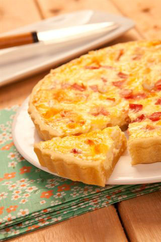 Quiche queijo e presunto