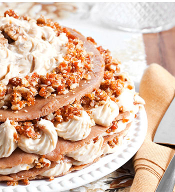 Torta Rústica de Nozes com Panettone