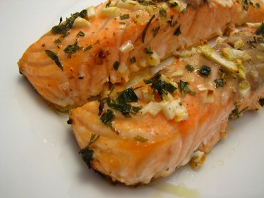 Salmão ao forno