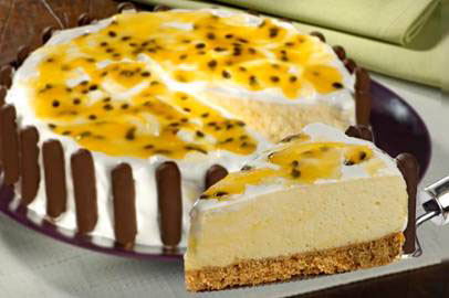Torta Mousse de Maracujá com Marshmallow