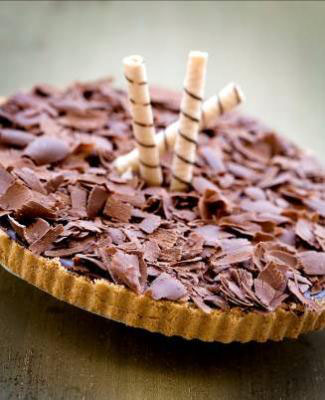 Torta de Amêndoas com Chocolate