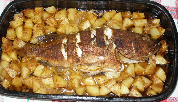 Peixe ao forno