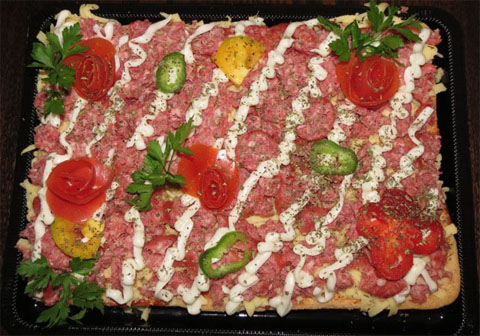 Focaccia de linguiça Blumenau