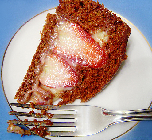 Torta de Morangos Com Chocolate