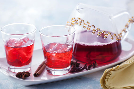 Chá de Hibisco com Especiarias