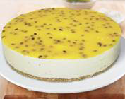 Cheesecake de maracujá (zero açúcar)