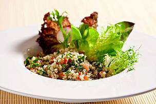 Tabule com talos e folhas