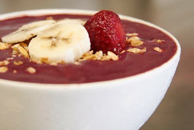 Açaí com Banana na Tigela