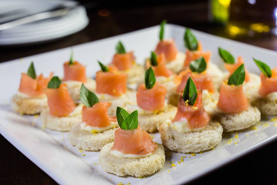 Canapés de salmão