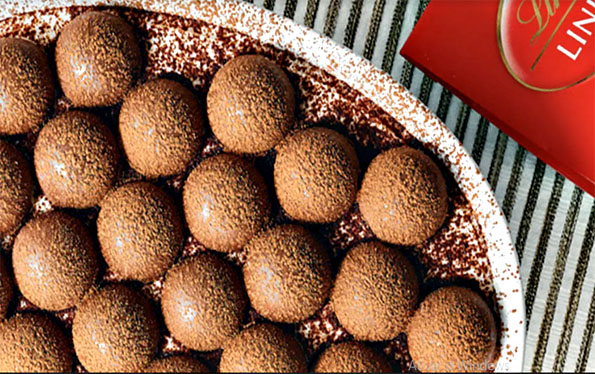 Tiramisù com trufas Lindor