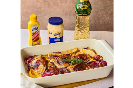 Massa com cebola caramelizada