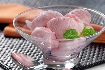 Frozen iogurte de melancia
