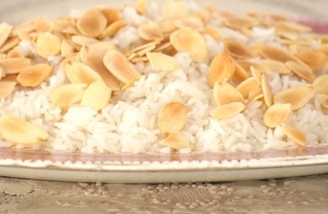 Arroz com amêndoas 