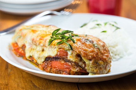 Berinjela a parmegiana