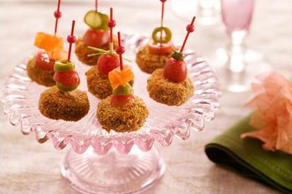 Canapés de Mini Hambúrgueres de Atum