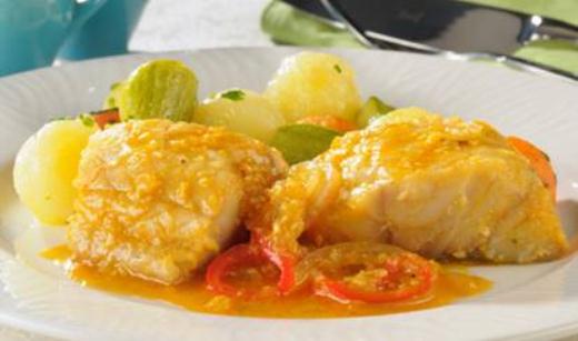 Bacalhau Marcomar com batatas