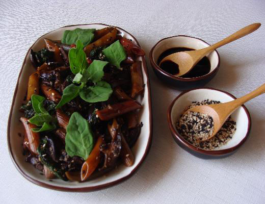 Penne com Shitake