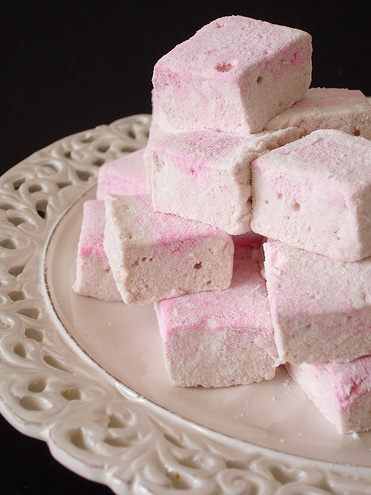 Marshmallows de morango