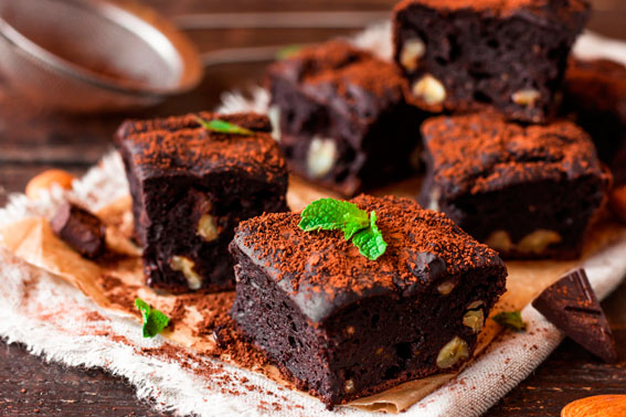 Brownie de chocolate fit