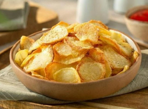 Rodelas de batatas