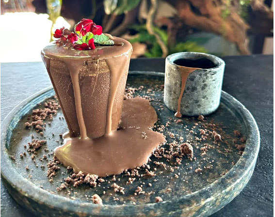 Vaso de chocolate